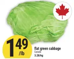 Marché Adonis flat green cabbage offer