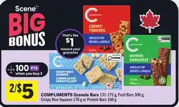 Foodland COMPLIMENTS Granola Bars offer