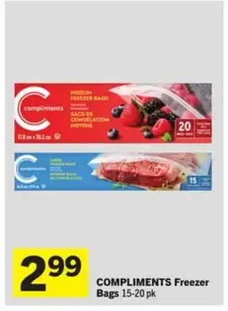 Foodland COMPLIMENTS Freezer Bags offer