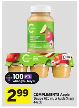 Foodland COMPLIMENTS Apple Sauce offer