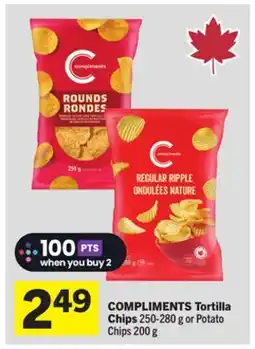 Foodland COMPLIMENTS Tortilla Chips offer