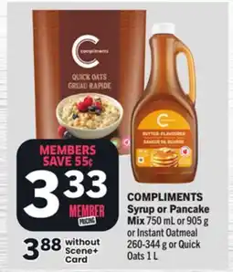 Foodland COMPLIMENTS Syrup or Pancake Mix offer
