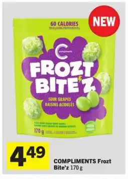 Foodland COMPLIMENTS Frozt Bite'z offer