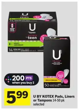 Foodland Pads, Liners or Tampons offer