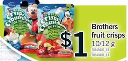 Fortinos BROTHERS FRUIT CRISPS, 10/12 G offer