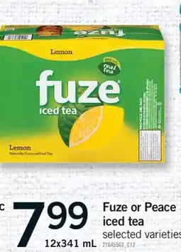 Fortinos FUZE OR PEACE ICED TEA offer