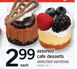 Fortinos ASSORTED CAFE DESSERTS offer