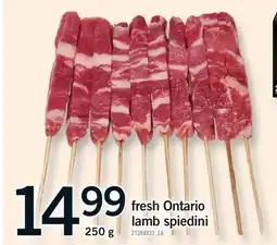 Fortinos FRESH ONTARIO LAMB SPIEDINI offer