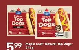Fortinos MAPLE LEAF NATURAL TOP DOGS offer