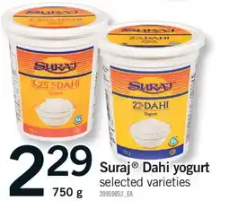 Fortinos SURAJ DAHI YOGURT offer
