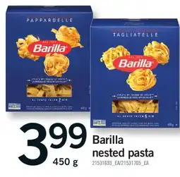 Fortinos BARILLA NESTED PASTA offer