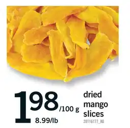 Fortinos DRIED MANGO SLICES offer