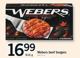 Fortinos WEBERS BEEF BURGERS offer
