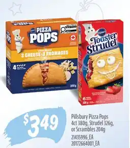 Fortinos PILLSBURY PIZZA POPS 4CT 380G, STRUDEL, 326G, OR SCRAMBLES, 204G offer