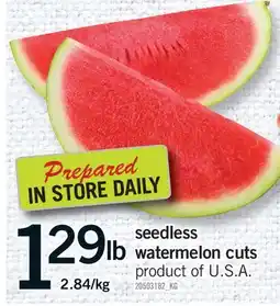 Fortinos SEEDLESS WATERMELON CUTS offer