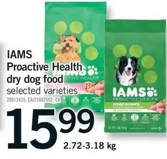 Fortinos IAMS PROACTIVE HEALTH DRY DOG FOOD offer