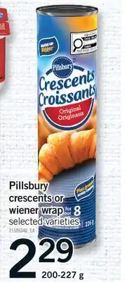 Fortinos PILLSBURY CRESCENTS OR WIENER WRAP offer