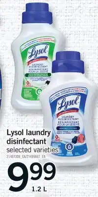Fortinos LYSOL LAUNDRY DISINFECTANT offer