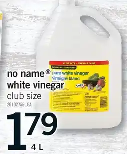 Fortinos NO NAME WHITE VINEGAR offer