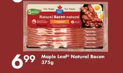 Fortinos MAPLE LEAF NATURAL BACON offer