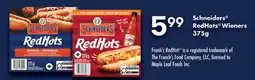 Fortinos SCHNEIDERS REDHOT WIENERS offer