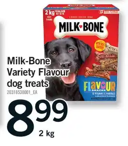 Fortinos MILK-BONE VARIETY FLAVOUR DOG TREATS offer