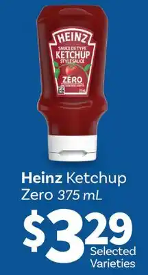 Fortinos HEINZ KETCHUP ZERO offer