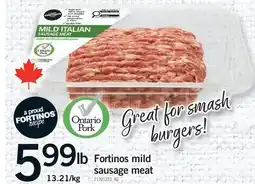 Fortinos FORTINOS MILD SAUSAGE MEAT offer