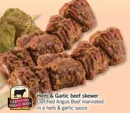 Fortinos HERB & GARLIC BEEF SKEWER offer