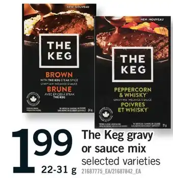 Fortinos THE KEG GRAVY OR SAUCE MIX offer