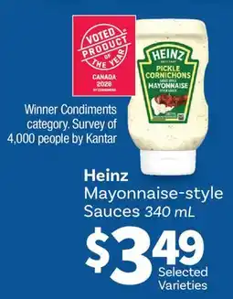 Fortinos HEINZ MAYONNAISE-STYLE SAUCES offer
