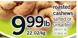 Fortinos ROASTED CASHEWS offer