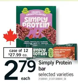 Fortinos SIMPLY PROTEIN BAR offer
