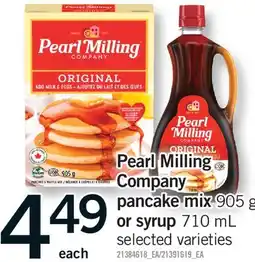 Fortinos PEARL MILLING COMPANY PANCAKE MIX, 905 G OR SYRUP, 710 ML offer