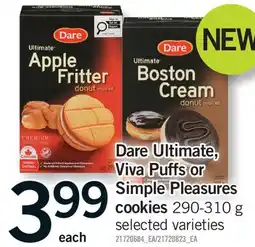 Fortinos DARE ULTIMATE, VIVA PUFFS OR SIMPLE PLEASURES COOKIES offer