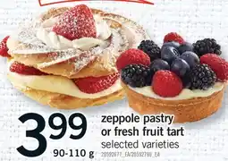 Fortinos ZEPPOLE PASTRY OR FRESH FRUIT TART offer