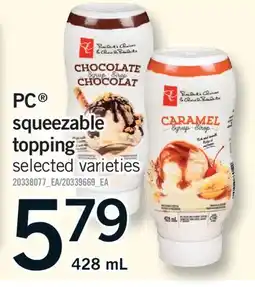 Fortinos PC SQUEEZABLE TOPPING offer