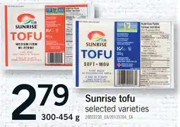 Fortinos SUNRISE TOFU offer