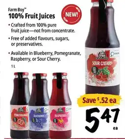 Farm Boy Farm Boy 100% Fruit Juices offer