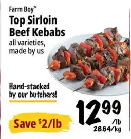 Farm Boy Farm Boy Top Sirloin Beef Kebabs offer