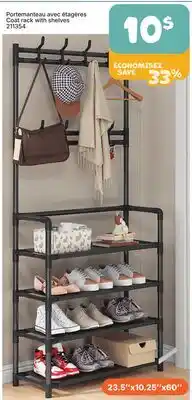Rossy Coat rack with shelves offer
