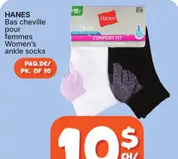 Rossy HANES Women's ankle socks offer