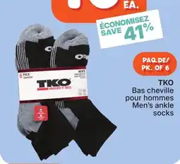 Rossy TKO Men's ankle socks offer