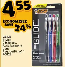 Rossy BIC GLIDE Asst. ballpoint pens offer