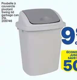 Rossy Swing lid garbage can offer