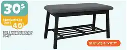 Rossy Cushioned entrance bench offer