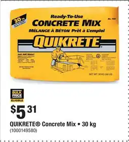 Home Depot QUIKRETE Concrete Mix • offer