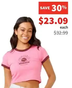 Sports Experts RIP CURL HOOKIPA Women's t-shirt offer