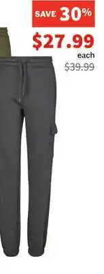 Sports Experts RIPZONE ROE CARGO Boys' fleece pants offer