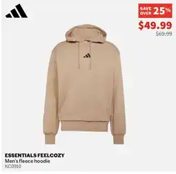 Sports Experts ADIDAS ESSENTIALS FEELCOZY Men's fleece hoodie offer